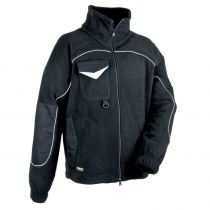 Cofra V026-0-05 Rider Fleece Jacket, Nero/Nero, 1 Piece