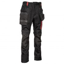 Cofra V565-0-05 Biwer Trousers, Nero/Rosso, 1 Piece
