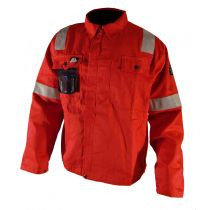 Bulldog 5018-2 Flame Retardant Offshore Reflex Jacket, Red, 1 Piece