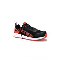 Elten Batis Low ESD Safety Shoes, Black/Red, S1P, 1 Pair