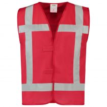 Tricorp Safety Reflective Jacket 453014, Fluor Red, 1 Piece
