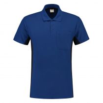 Tricorp Workwear Bi-Color Polo With Chest Pocket 202002, Royal Blue/Navy, 1 Piece