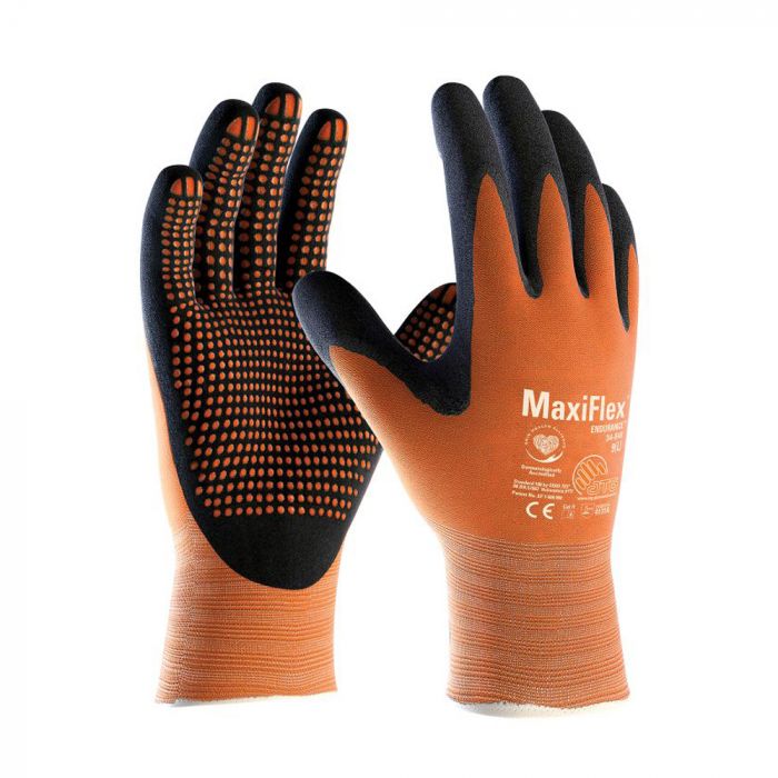 ATG MaxiFlex Orange Endurance Gloves, 12 Pairs
