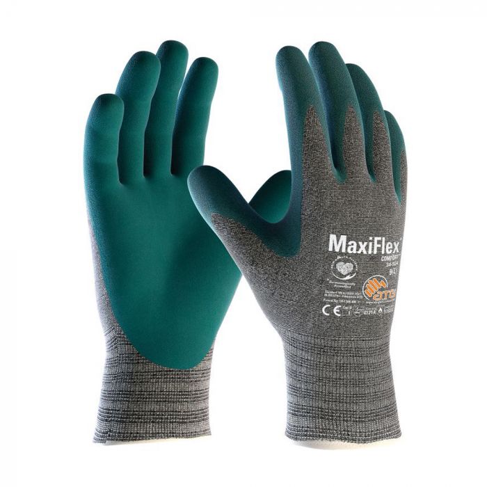 ATG MaxiFlex Grey Melange Comfort HT hansker, 12 par
