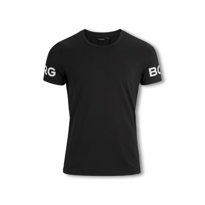 Bjørn Borg Herre Borg Logo T-skjorte, svart, 1 stk ,SBG-20020801