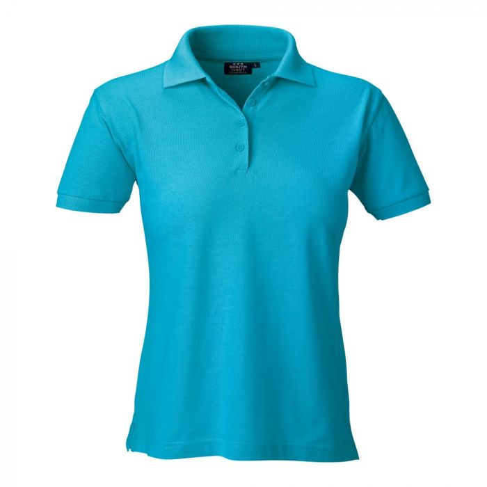 SouthWest Dame Coronita Polo, Aqua Blue, 1 stk ,SBG-328-81