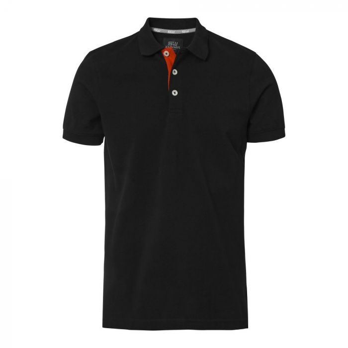 SouthWest Men Morris Polo, Svart, 1 stk ,SBG-314-99