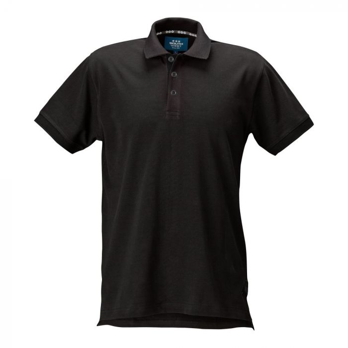 SouthWest Men Morris Solid Polo, Svart, 1 stk, SBG-334-99