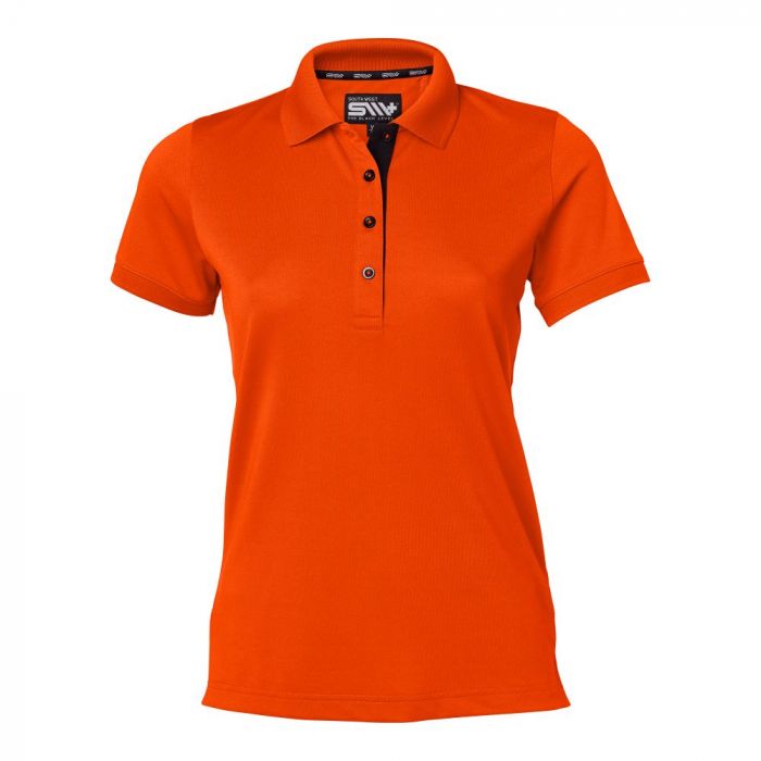 SouthWest Dame Sandy Polo, Spicy Orange, 1 stk ,SBG-348-43