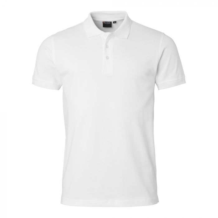 Top Swede Herre 201 Polo, Hvit, 1 stk ,SBG-201118001