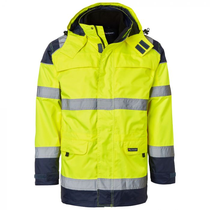 Top Swede 126 Parka Fluorescerende Gul/Marineblå, 1 stk ,SBG-12601901203