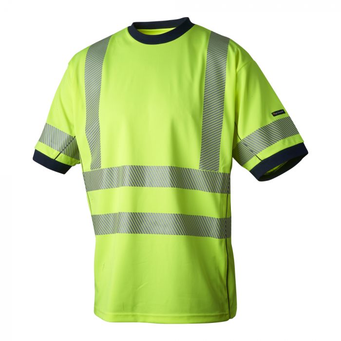 Top Swede 1424 T-skjorte, Fluoresant Yellow, 1 stk ,SBG-1424-12