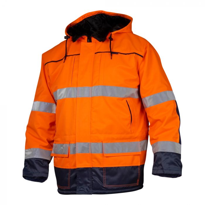 Top Swede 6216 Parka, Fluoresant Orange/Navy, 1 stk ,SBG-6216-22