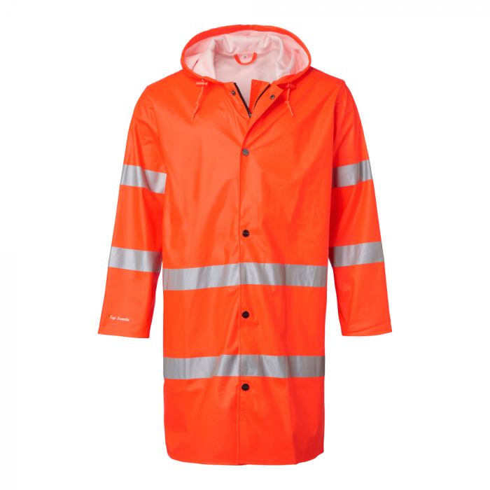 Top Swede 9295 Rain Hi-Vis Coat, Fluoresant Orange, 1 stk. ,SBG-9295-20