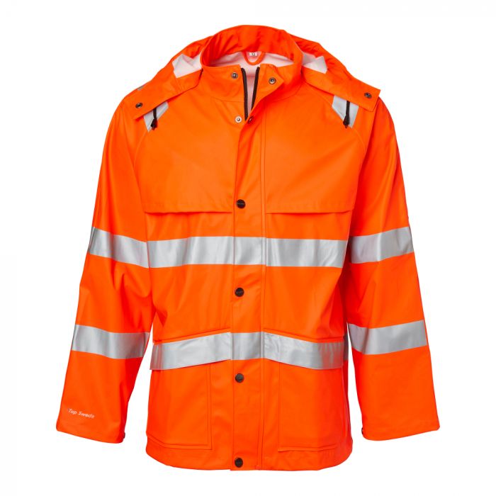 Top Swede 9394 Rain Hi-Vis-jakke, Fluoresant Orange, 1 stk. ,SBG-9394-20