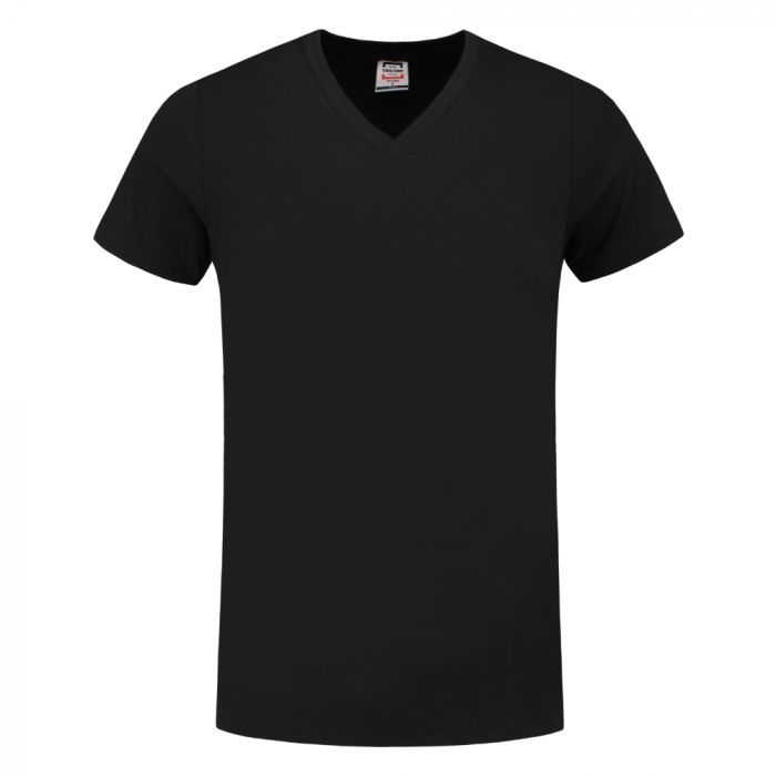 Tricorp Casual Fitted V-Neck T-skjorte 101005, Svart, 1 Stykke, SUT-101005Black