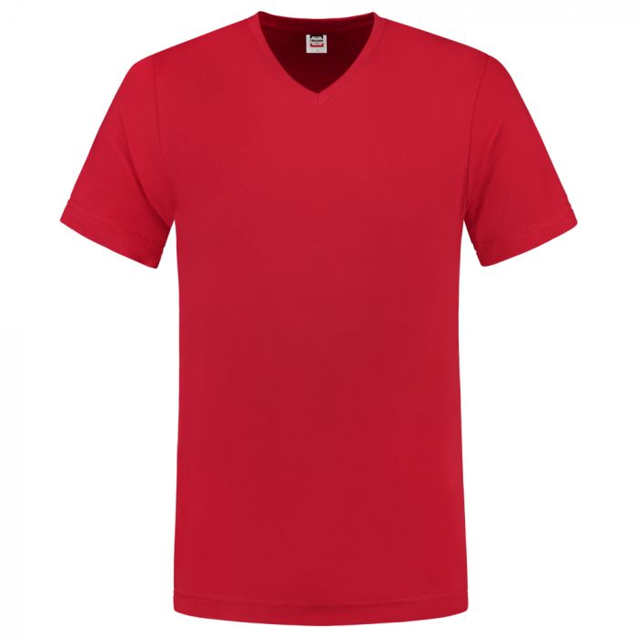 Tricorp Casual Fitted V-Neck T-skjorte 101005, Rød, 1 Stykke, SUT-101005Red