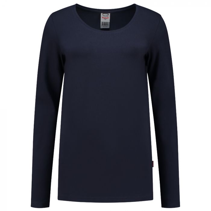 Tricorp Casual Langermet T-Skjorte Dame 101010, Marineblå, 1 Stykke, SUT-101010Navy