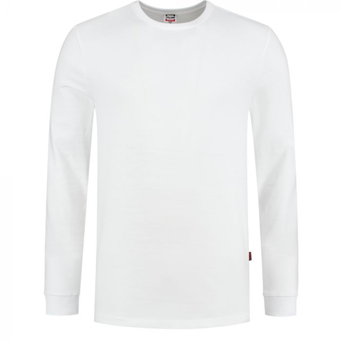 Tricorp Casual Langermet T-Skjorte Vaskbar 60 °C 101015, Hvit, 1 Stykke, SUT-101015White