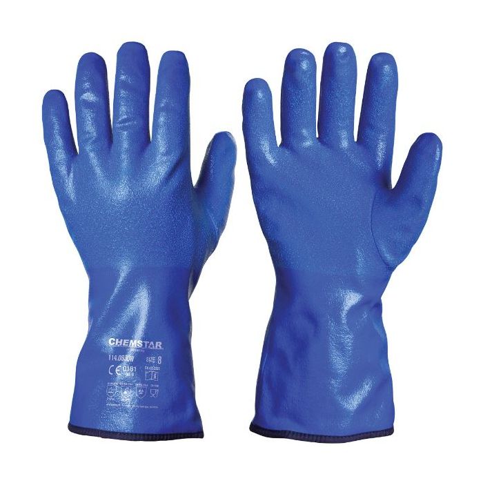 Granberg Chemstar Nitril Kjemikaliebestandige vinterhansker, blå, 5 par, SGR-114-0630W