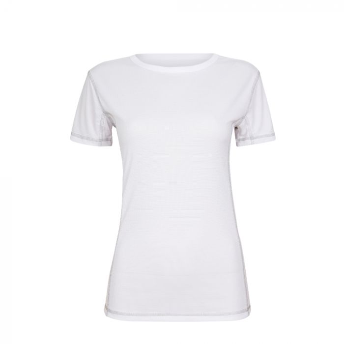 Tracker 1202 Dame Cool Dry T-skjorte, hvit, 1 stk