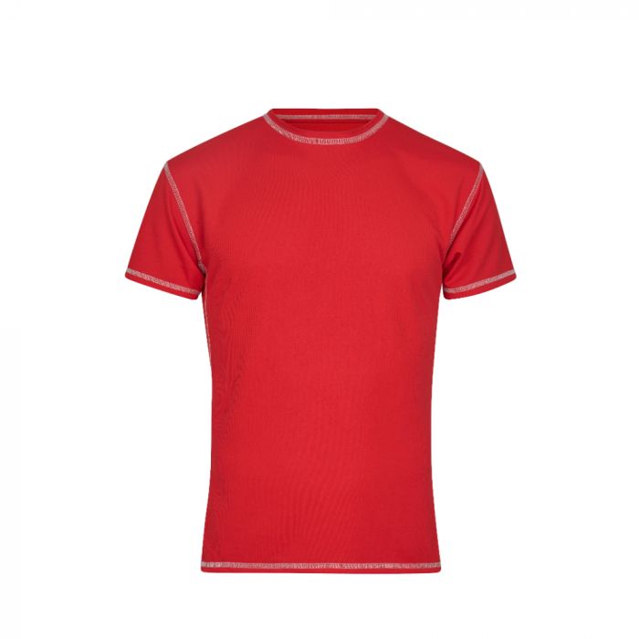 Tracker 1230 Junior Cool Dry T-skjorte, rød, 1 stk