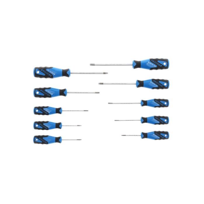 Gedore Blue Line, 2163 TX-010, 10-stk 3C-skrutrekkersett, Torx T7-T40, 1 sett, SGD-1482335