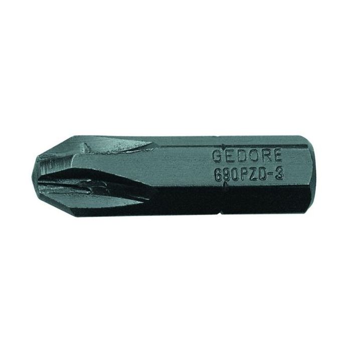 Gedore Blue Line, 690 PZD 1 L S-010, 10-stk skrutrekkerbit 1/4 tommer PZ 1 L, verdipakke, 1 sett, SGD-1827022