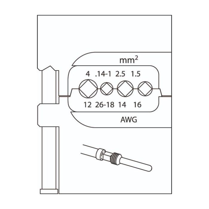 Gedore Blue Line, 8140-18, modulinnsats for tunge koblinger, 1 stk., SGD-1830732