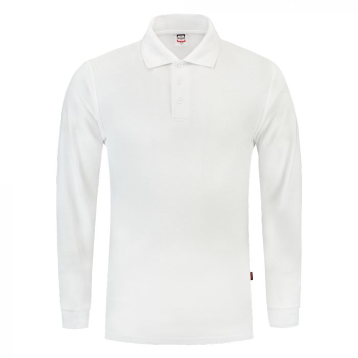 Tricorp Casual Langermet Polo 201009, Hvit, 1 Stykke, SUT-201009White