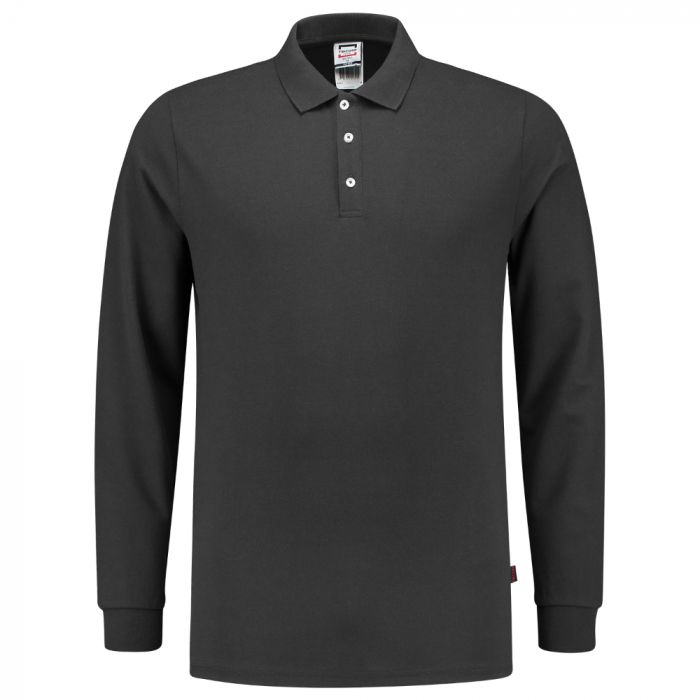 Tricorp Casual Langermet 210-Gsm Fitted Polo 201017, Mørk Grå, 1 Stykke, SUT-201017Darkgrey