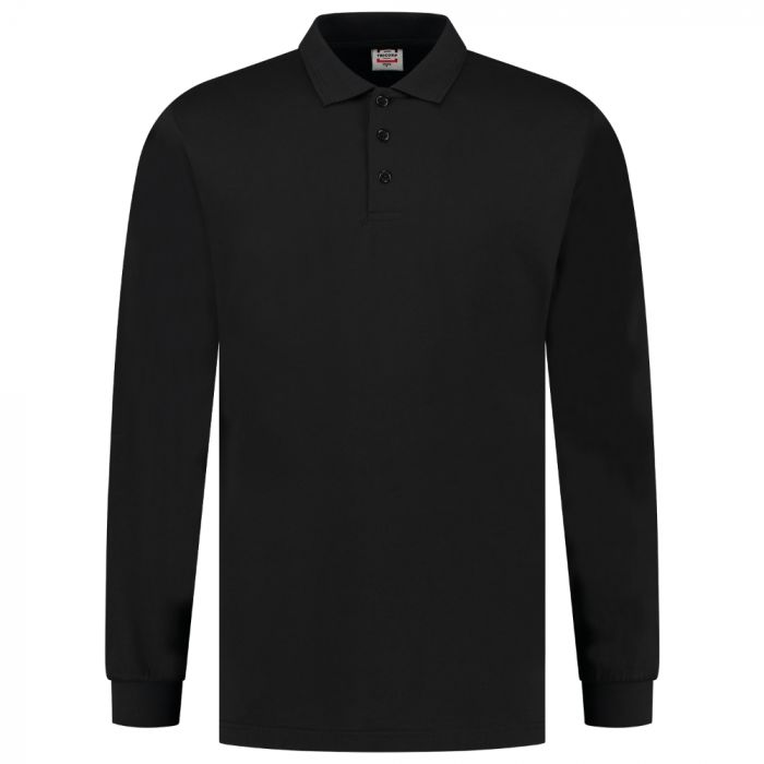 Tricorp Casual Poloshirt Jersey Langermet 201019, Svart, 1 Stykke, SUT-201019Black