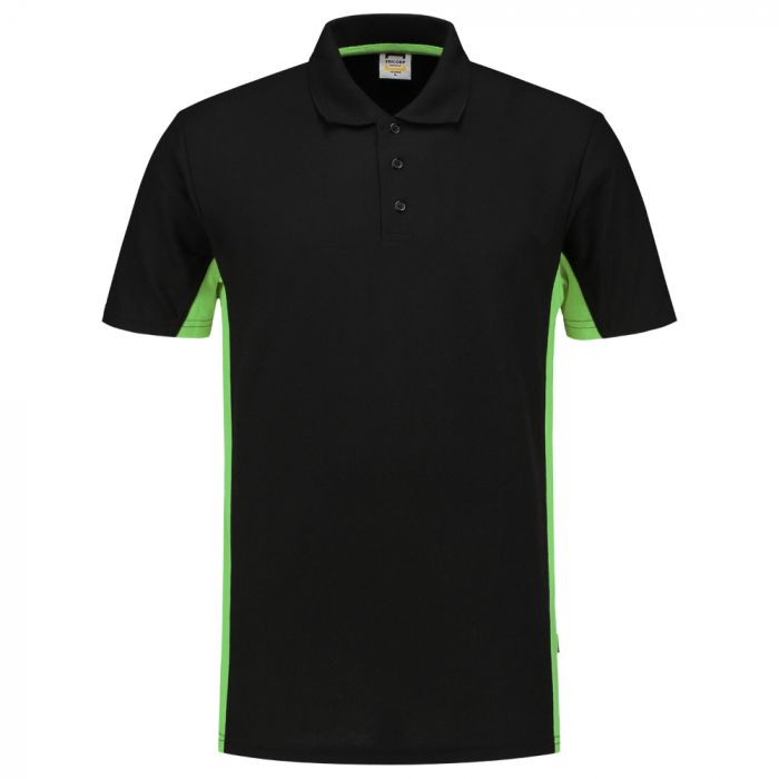 Tricorp Workwear Bi-Color Polo 202004, Svart/Lime, 1 Stykke, SUT-202004BlackLime