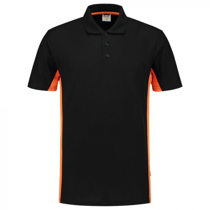 Tricorp Workwear Bi-Color Polo 202004, Svart/Oransje, 1 Stykke, SUT-202004BlackOrange