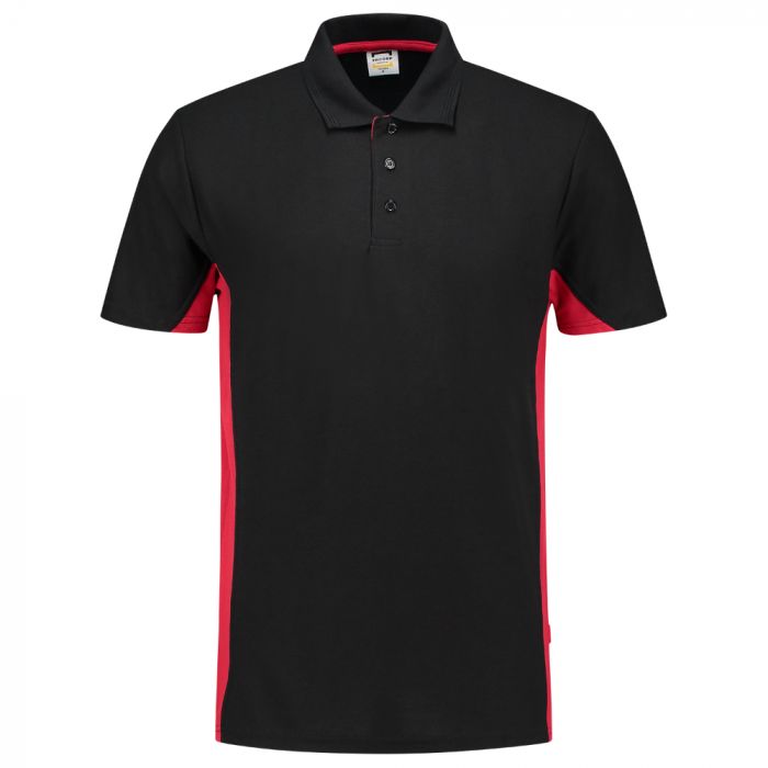 Tricorp Workwear Bi-Color Polo 202004, Svart/Rød, 1 Stykke, SUT-202004BlackRed