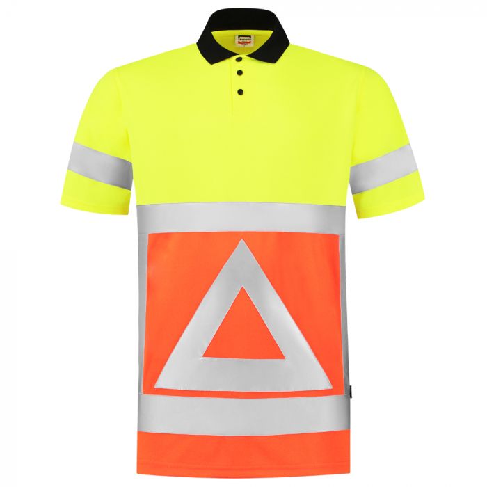 Tricorp Safety Trafikkvakt Polo 203011, Fluor Oransje/Gul, 1 Stykke, SUT-203011OrangeYellow