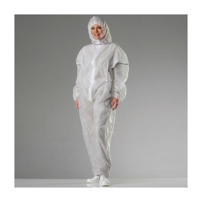 Granberg non-woven polypropylen engangs kjeledress, hvit, 40 stykker, SGR-210-0095