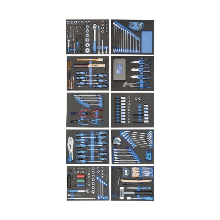 Gedore Blue Line, TS-308, 308-stk verktøysortiment i Ct-moduler, 1 sett, SGD-2956535