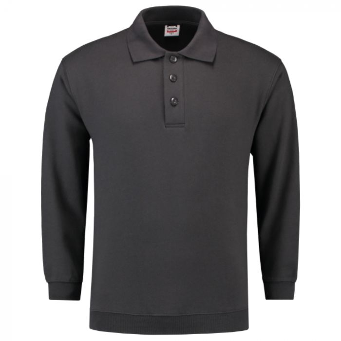 Tricorp Casual Polo-Neck Genser Med Hem 301005, Mørk Grå, 1 Stykke, SUT-301005Darkgrey