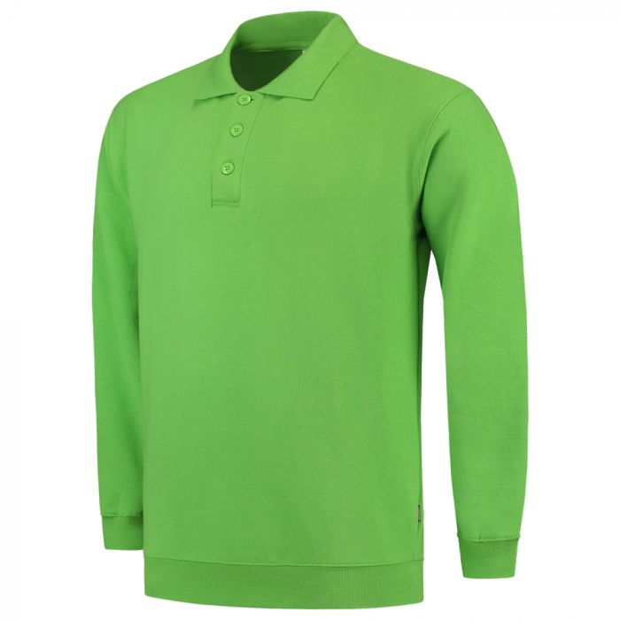 Tricorp Casual Polo-Neck Genser Med Hem 301005, Lime, 1 Stykke, SUT-301005Lime