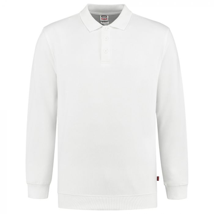 Tricorp Casual Polo-Neck Genser Hem Vaskbar 60 °C 301016, Hvit, 1 Stykke, SUT-301016White