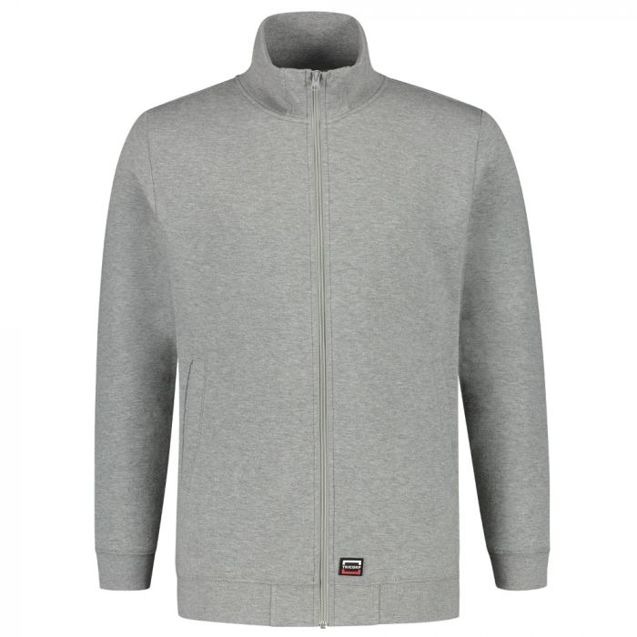 Tricorp Casual Sweatjakke Vaskbar 60 °C 301017, Grå Melange, 1 Stykke, SUT-301017Greymel