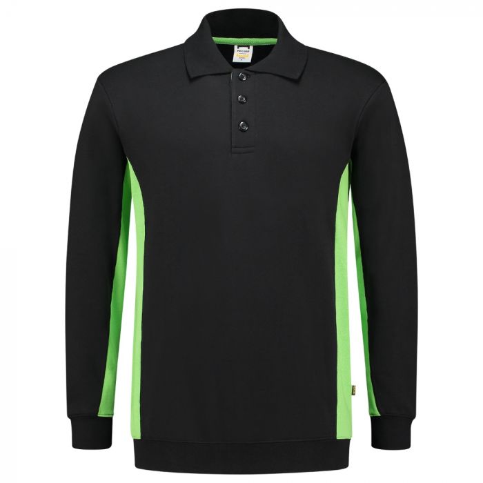 Tricorp Workwear Bi-Color Polo-Neck Genser 302003, Svart/Lime, 1 Stykke, SUT-302003BlackLime