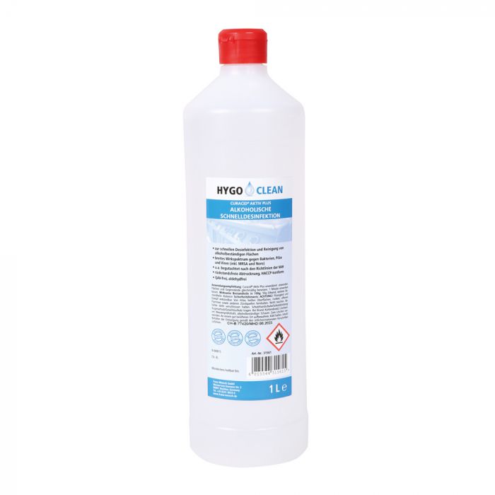 Hygo Clean Alcoholic Quick Desinfisive Surface Cleaner, gjennomsiktig, 8 x 1 L, SFM-31561