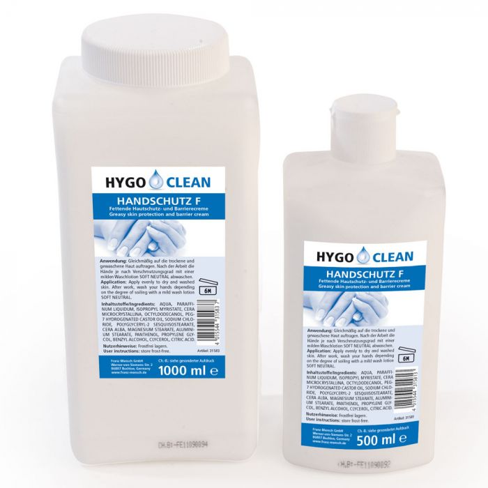 Hygo Clean Håndbeskyttelse og Barrierekrem, Hvit, 6 x 0,5 L, SFM-31581