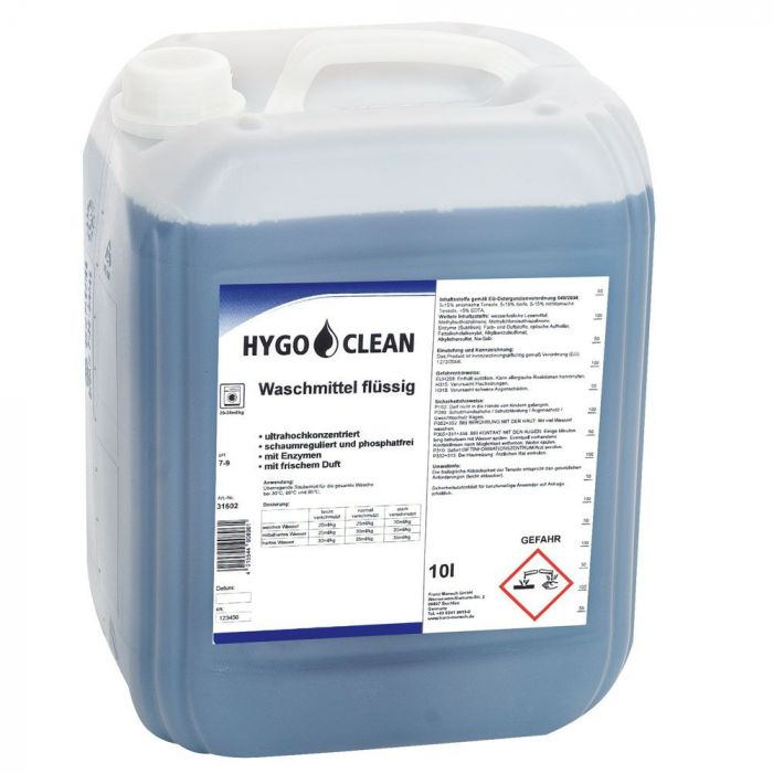 Hygo Clean Flytende vaskemiddel, gjennomsiktig, 1 x 10 L, SFM-31602