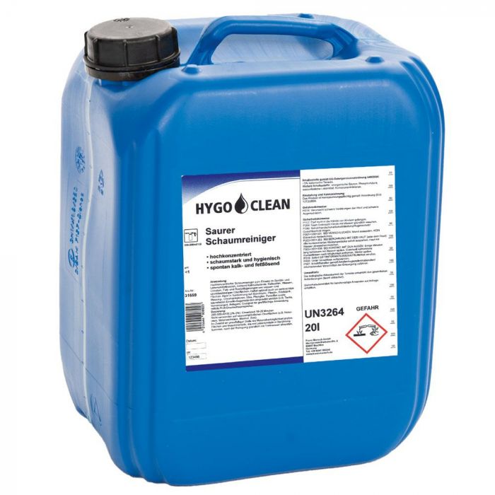 Hygo Clean Acid Foam Baderomsrens, blå, 1 x 20 L, SFM-31669