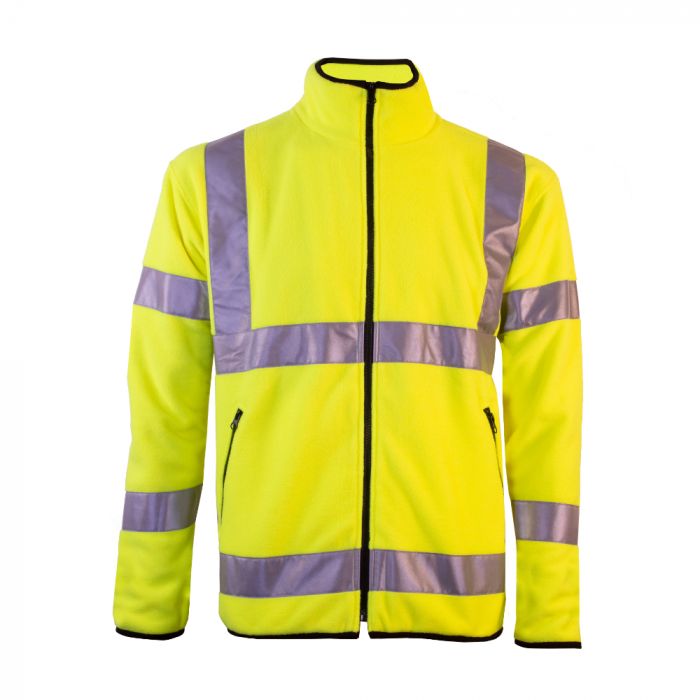 Tracker 4013 Hi-Vis mikrofleecejakke, synlighet gul, 1 stk, STK-401337