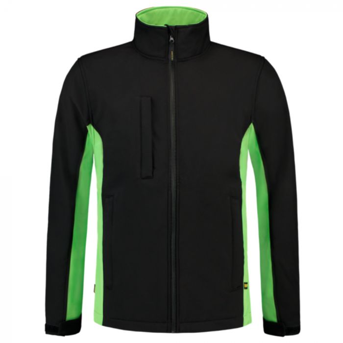 Tricorp Workwear Bi-Color Softshell 402002, Svart/Lime, 1 Stykke, SUT-402002BlackLime