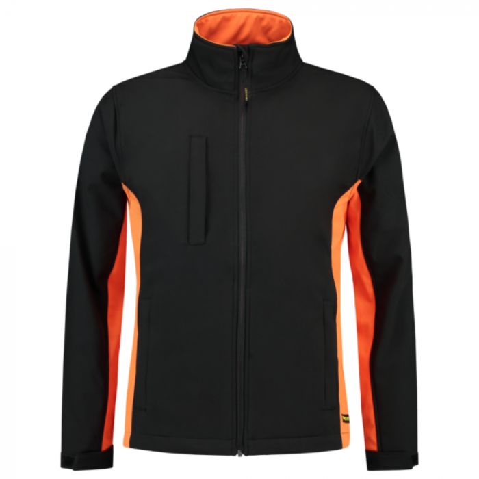 Tricorp Workwear Bi-Color Softshell 402002, Svart/Oransje, 1 Stykke, SUT-402002BlackOrange